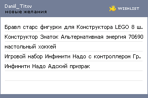 My Wishlist - daniil_titov