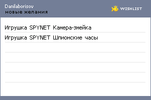 My Wishlist - danilaborisov