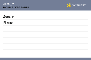 My Wishlist - denni_v