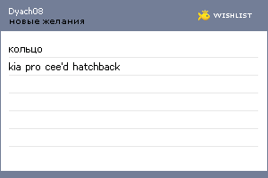 My Wishlist - dyach08