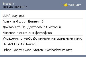 My Wishlist - erased_r