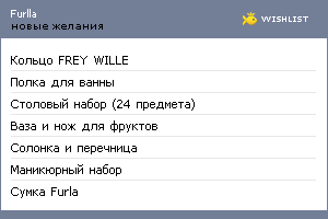 My Wishlist - furlla