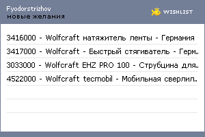 My Wishlist - fyodorstrizhov
