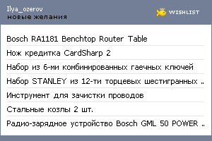 My Wishlist - ilya_ozerov