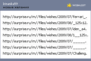 My Wishlist - irinanika59