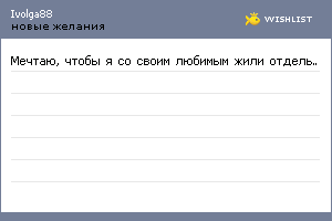 My Wishlist - ivolga88