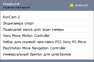 My Wishlist - kingalexandr