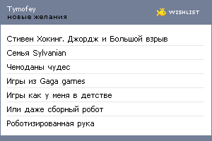 My Wishlist - korvol