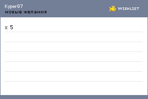 My Wishlist - kyper87