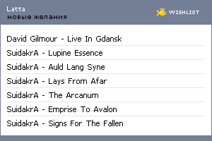My Wishlist - latta