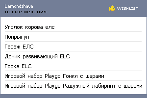 My Wishlist - lemondzhava