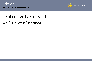 My Wishlist - lokoboy