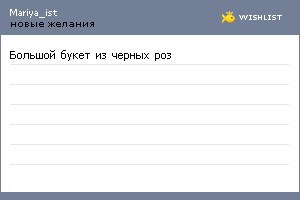 My Wishlist - mariya_ist