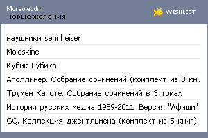 My Wishlist - muravievdm