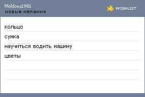 My Wishlist - natalia123