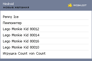 My Wishlist - nindroid