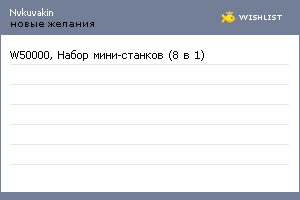 My Wishlist - nvkuvakin