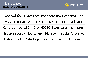My Wishlist - olgamatveeva