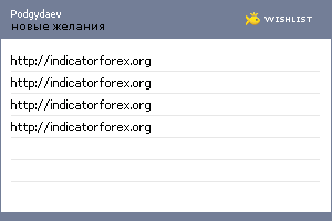 My Wishlist - podgydaev