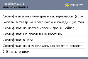 My Wishlist - podnebesnaya_s