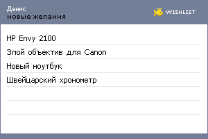 My Wishlist - ppdden