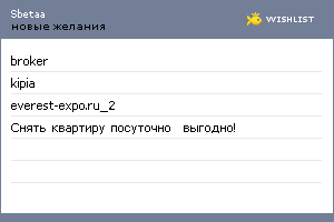 My Wishlist - sbetaa