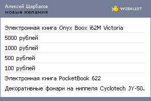 My Wishlist - shcherbakov