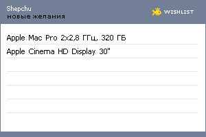 My Wishlist - shepchu