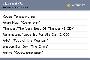 My Wishlist - silver_fox_chiffa