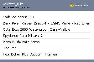 My Wishlist - soldatov_mike