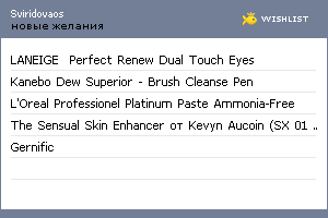 My Wishlist - sviridovaos