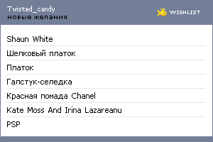 My Wishlist - twisted_candy