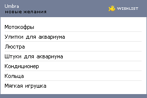 My Wishlist - umbra