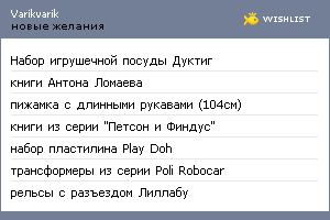 My Wishlist - varikvarik