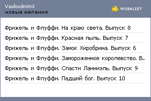My Wishlist - vavilovdmitrii