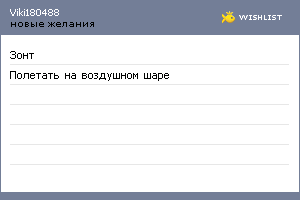 My Wishlist - viki180488