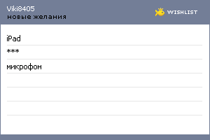 My Wishlist - viki8405