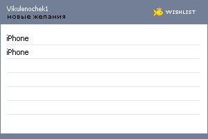 My Wishlist - vikulenochek1
