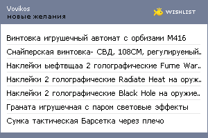 My Wishlist - vovikos