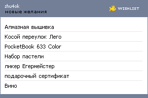 My Wishlist - zhu4ok