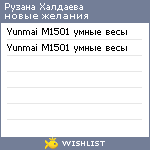 My Wishlist - 0ced3cd8