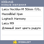 My Wishlist - 100kotob