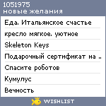 My Wishlist - 1051975