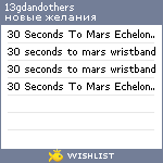 My Wishlist - 13gdandothers