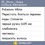 My Wishlist - 15_litrov_chaya