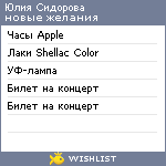 My Wishlist - 1c03a236