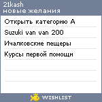 My Wishlist - 21kash