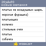 My Wishlist - 28julia93