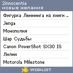 My Wishlist - 2innocentia