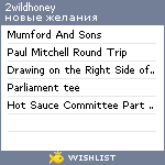 My Wishlist - 2wildhoney
